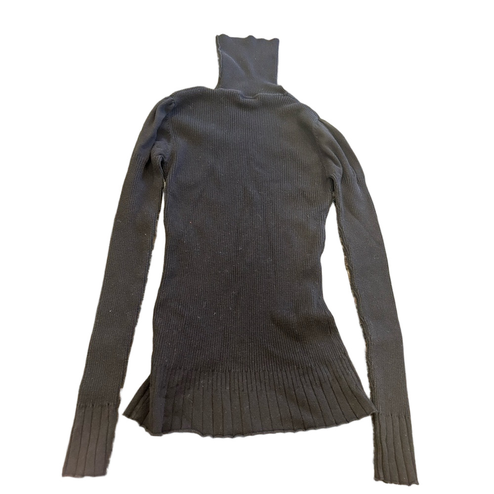 Neva (Tall Girl brand) Ribbed Black Turtleneck Sweater
